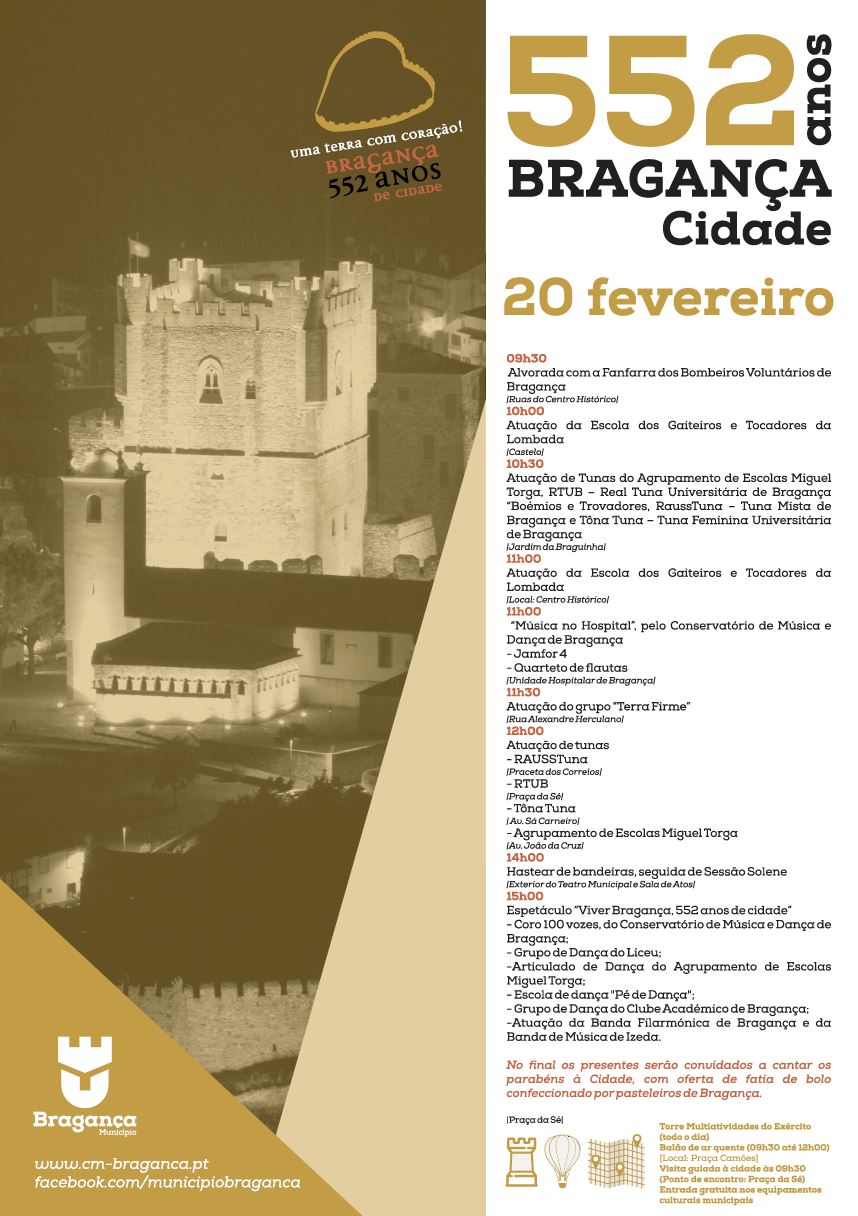 Comemorações dos 552 anos da Cidade de Bragança