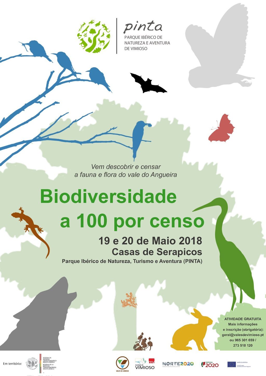 Biodiversidade a 100 por censo