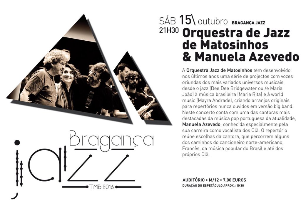 ORQUESTRA DE JAZZ DE MATOSINHOS + MANUELA AZEVEDO